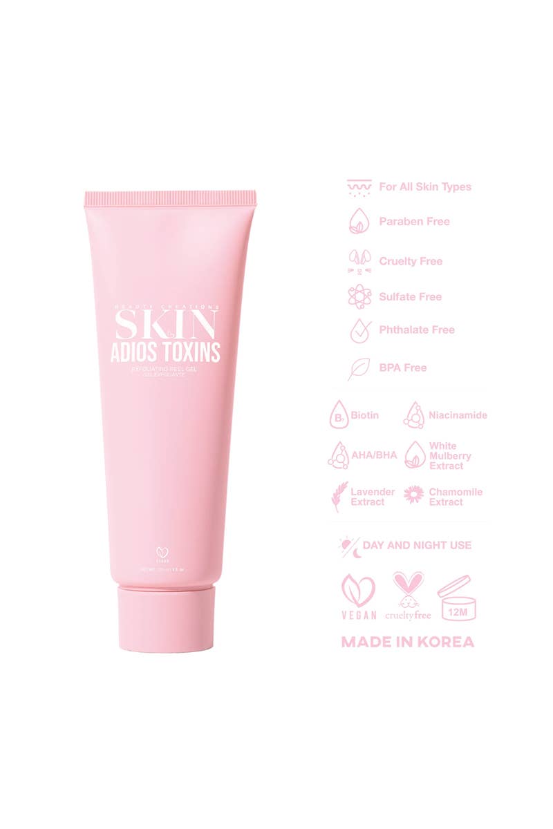 Gel exfoliant aux toxines adios SK-ATG de Beauty Creations