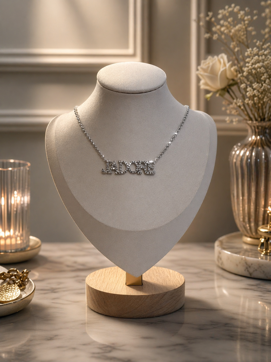 Collier J’adore argent