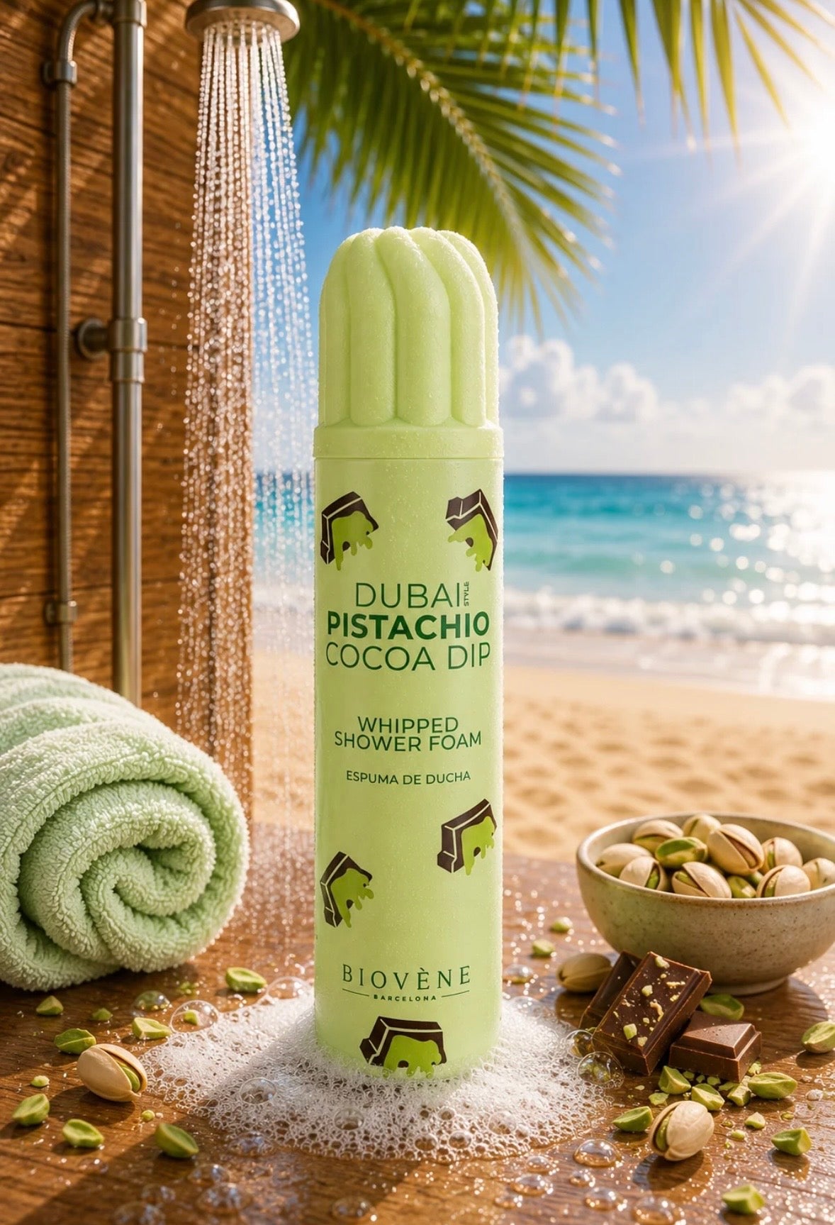 Mousse lavante dubai pistachio