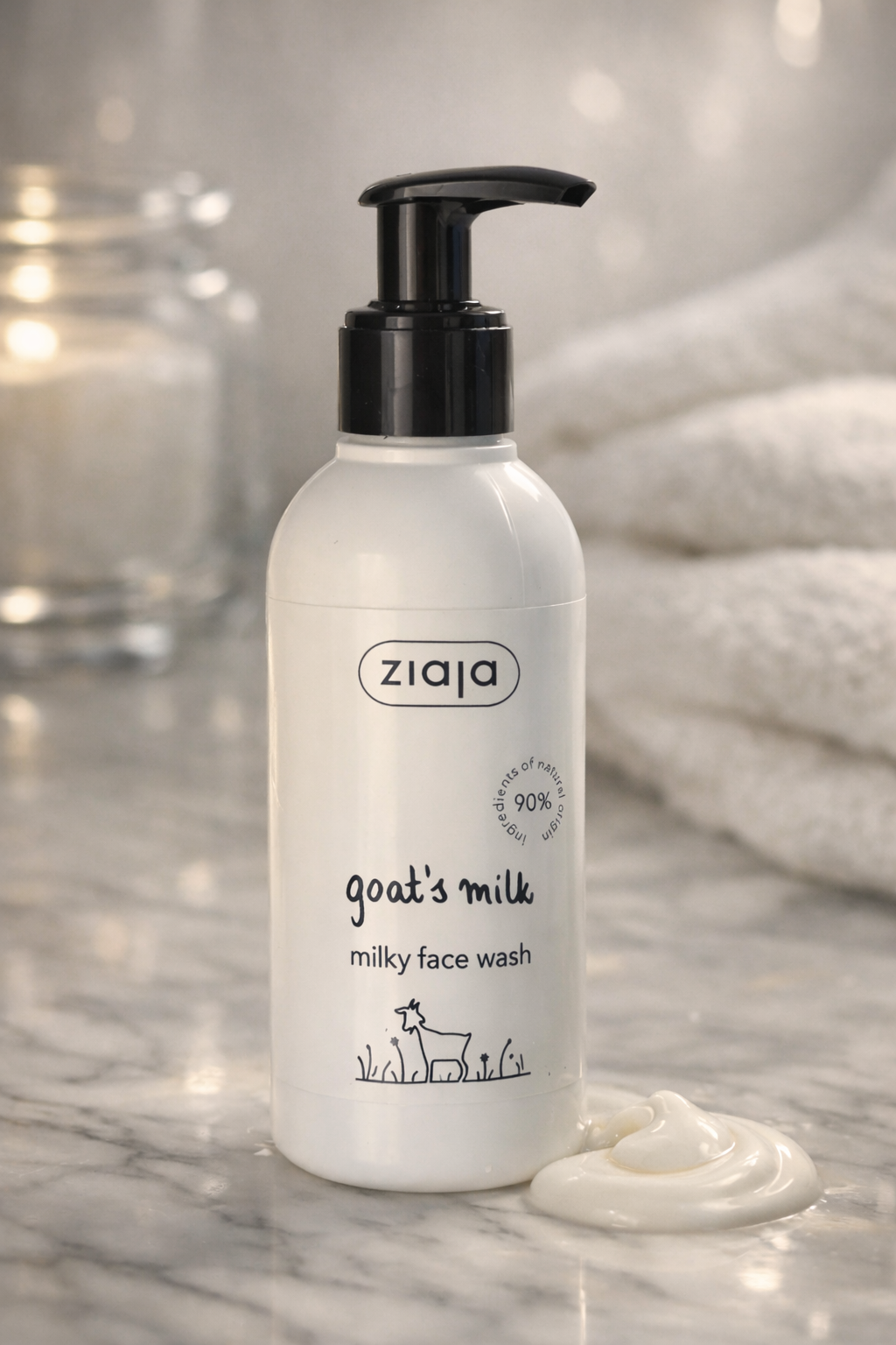 Nettoyant visage doux au lait de chèvre 🐐