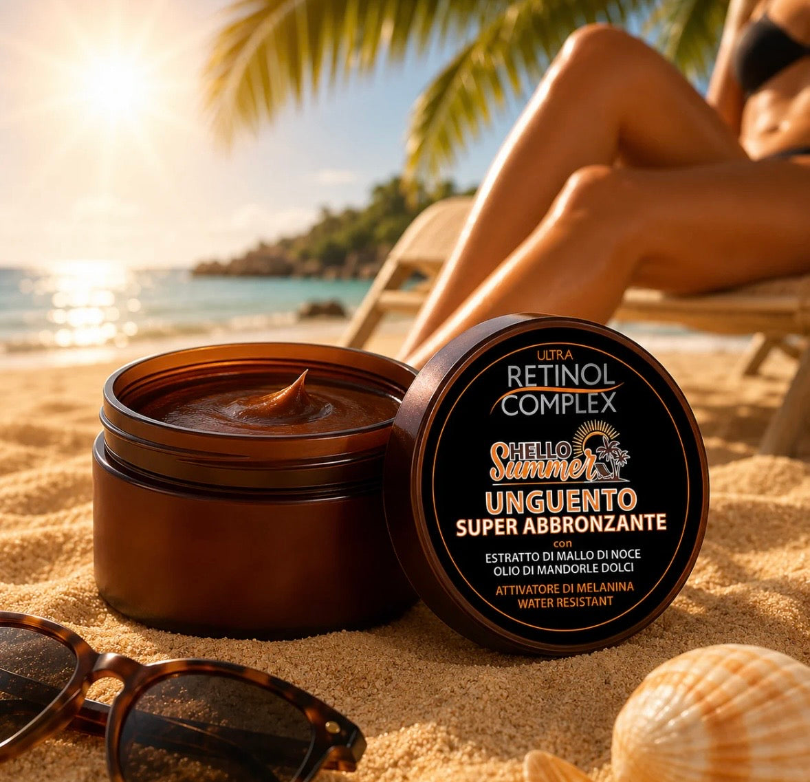 Bronzage intense à l’huile d’amande & Brou de Noix 🌰