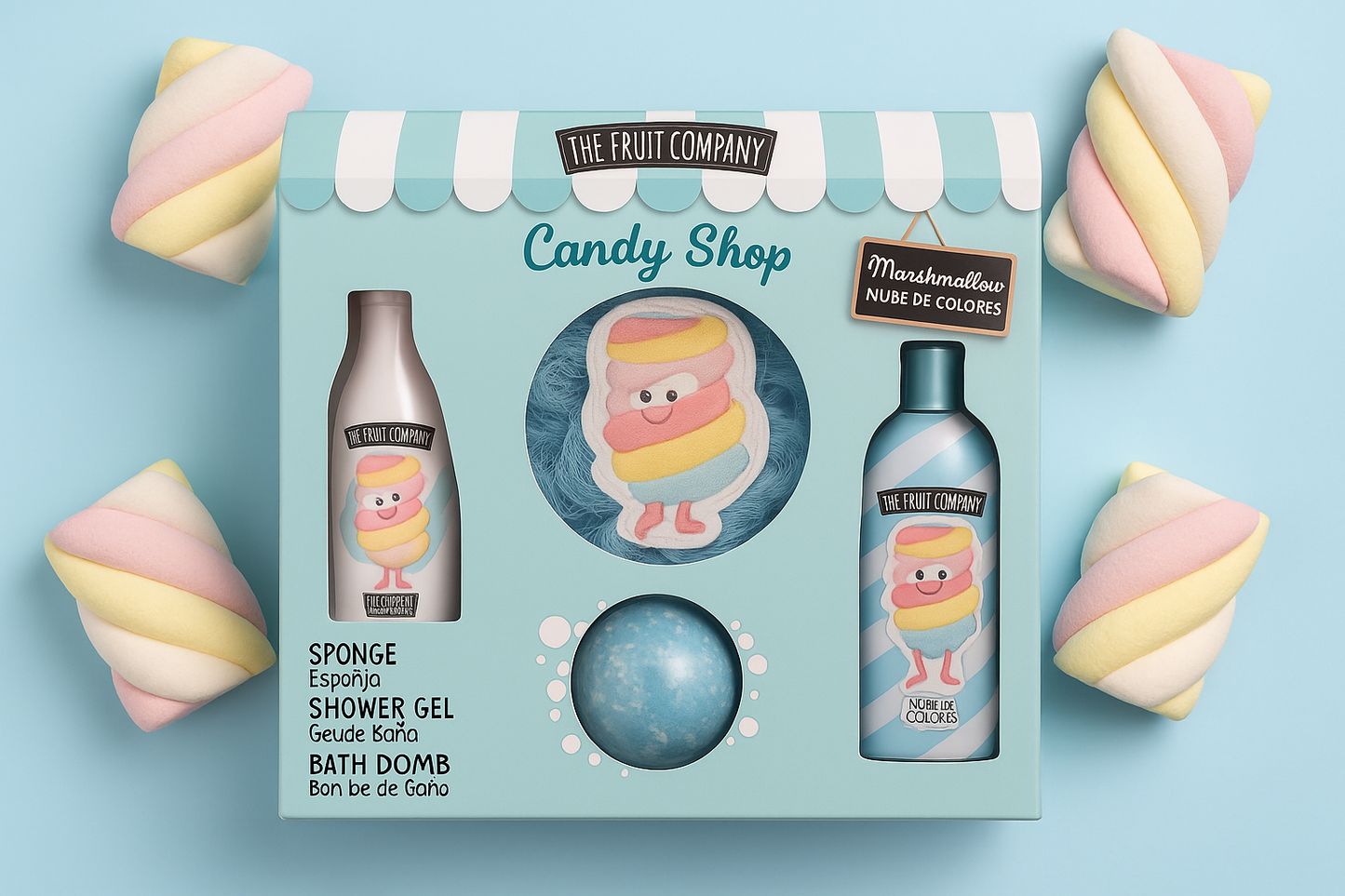 Coffret douche Marshmallow