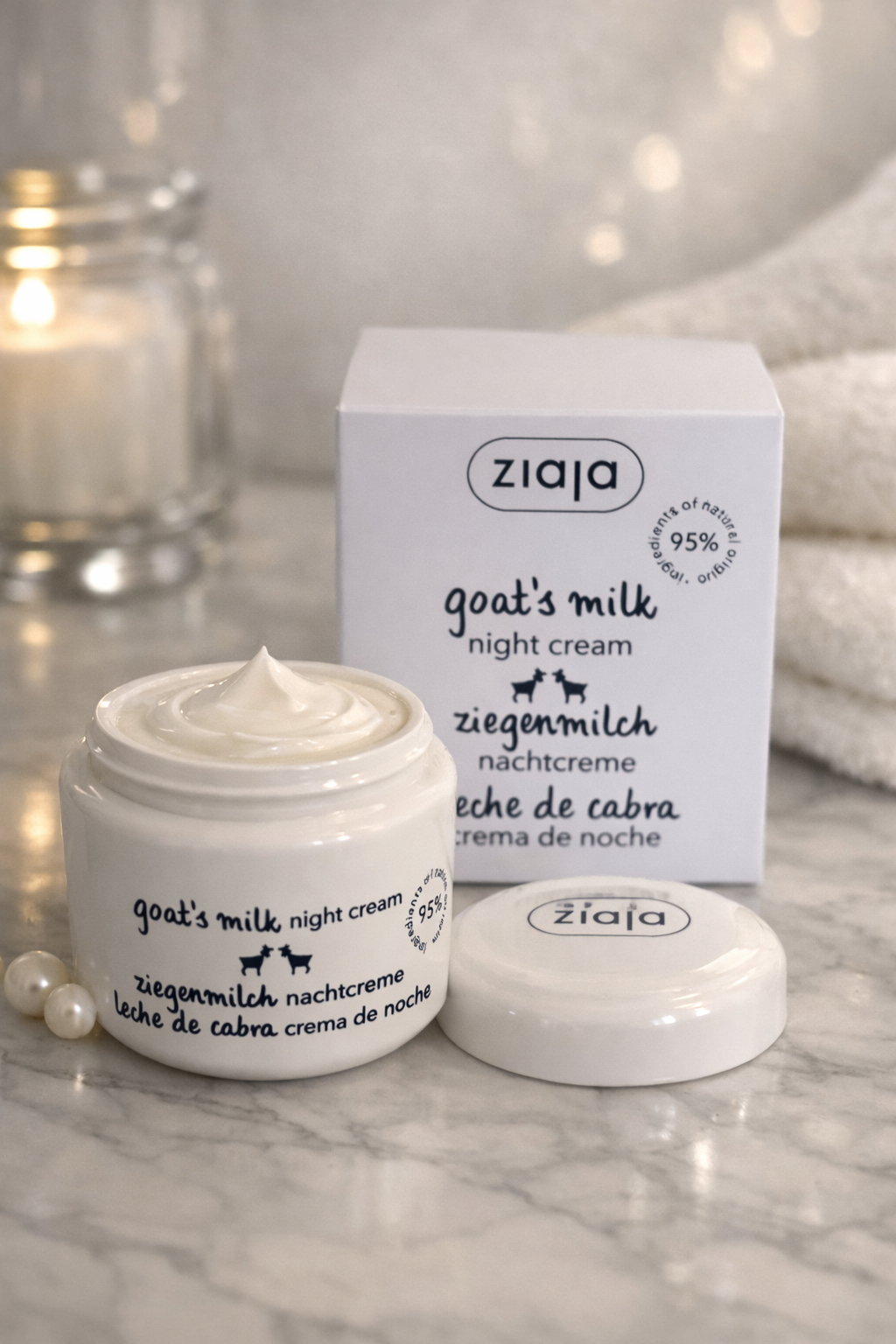 Crème de nuit au lait de chèvre 🐐