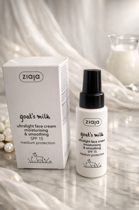Crème visage au lait de chèvre indice de protection 15UV🐐