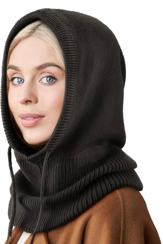 Cagoule écharpe noir