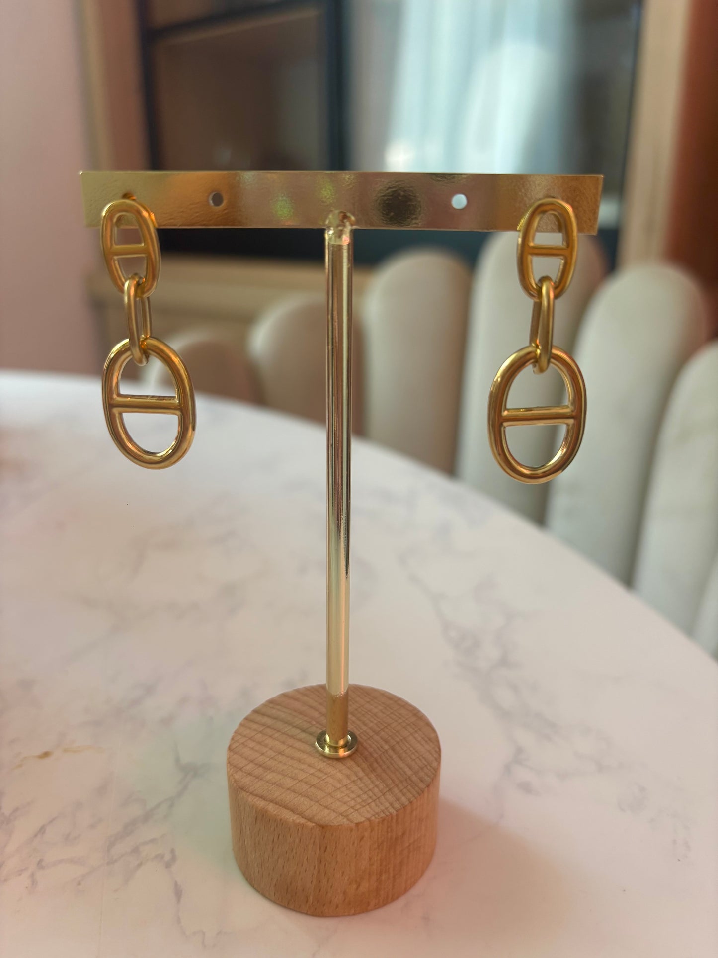 Boucles d’oreilles doré