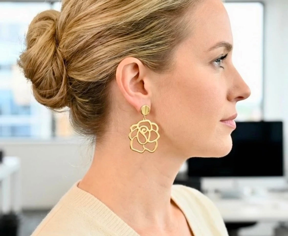 Boucles d’oreilles Rose