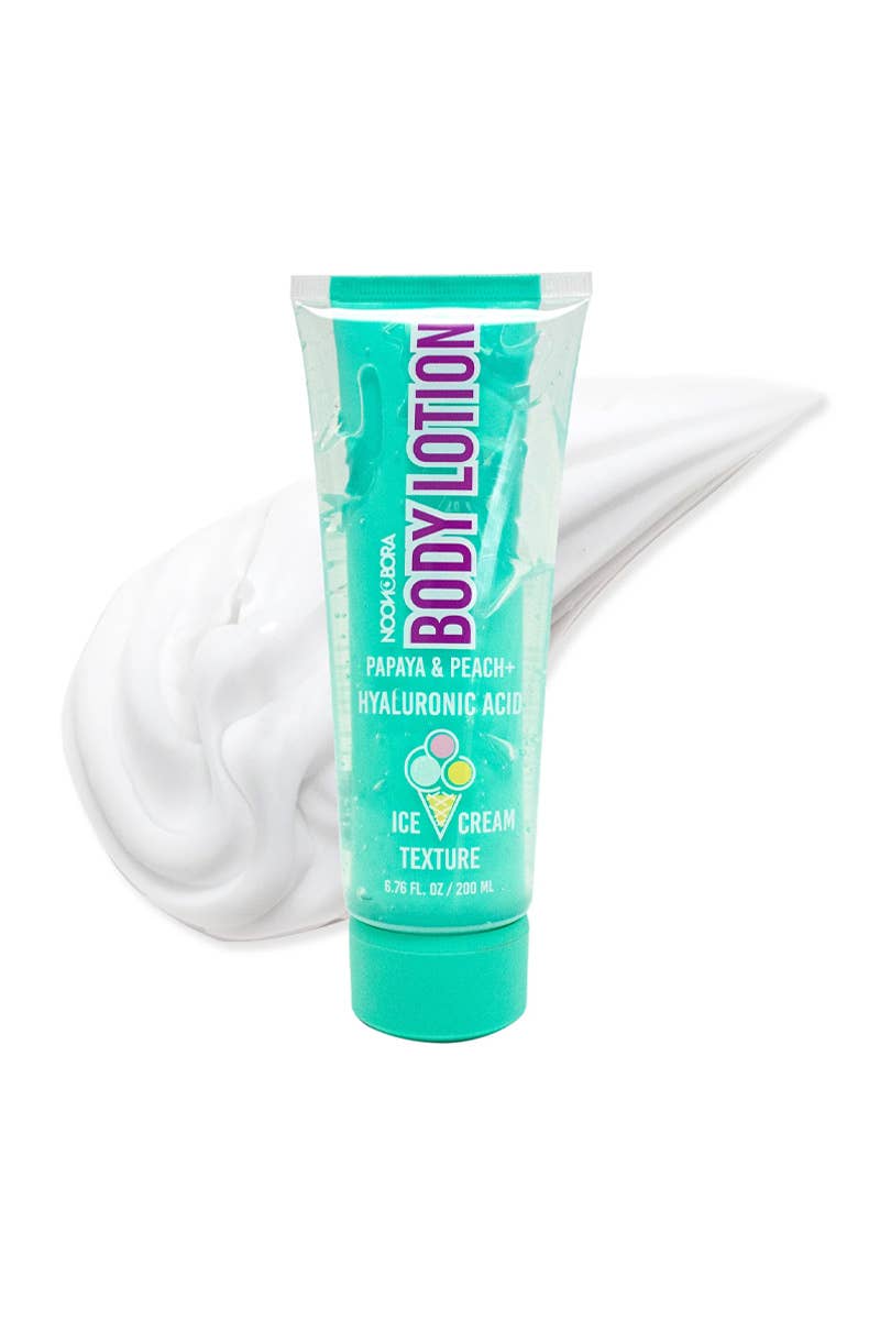 Noon Bora  Lotion pour le corps Papaye et Pêche, parfum Crème glacée