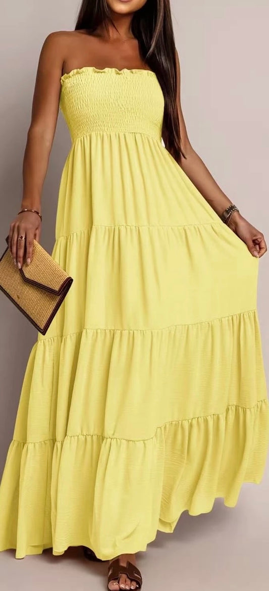 Robe longue bustier