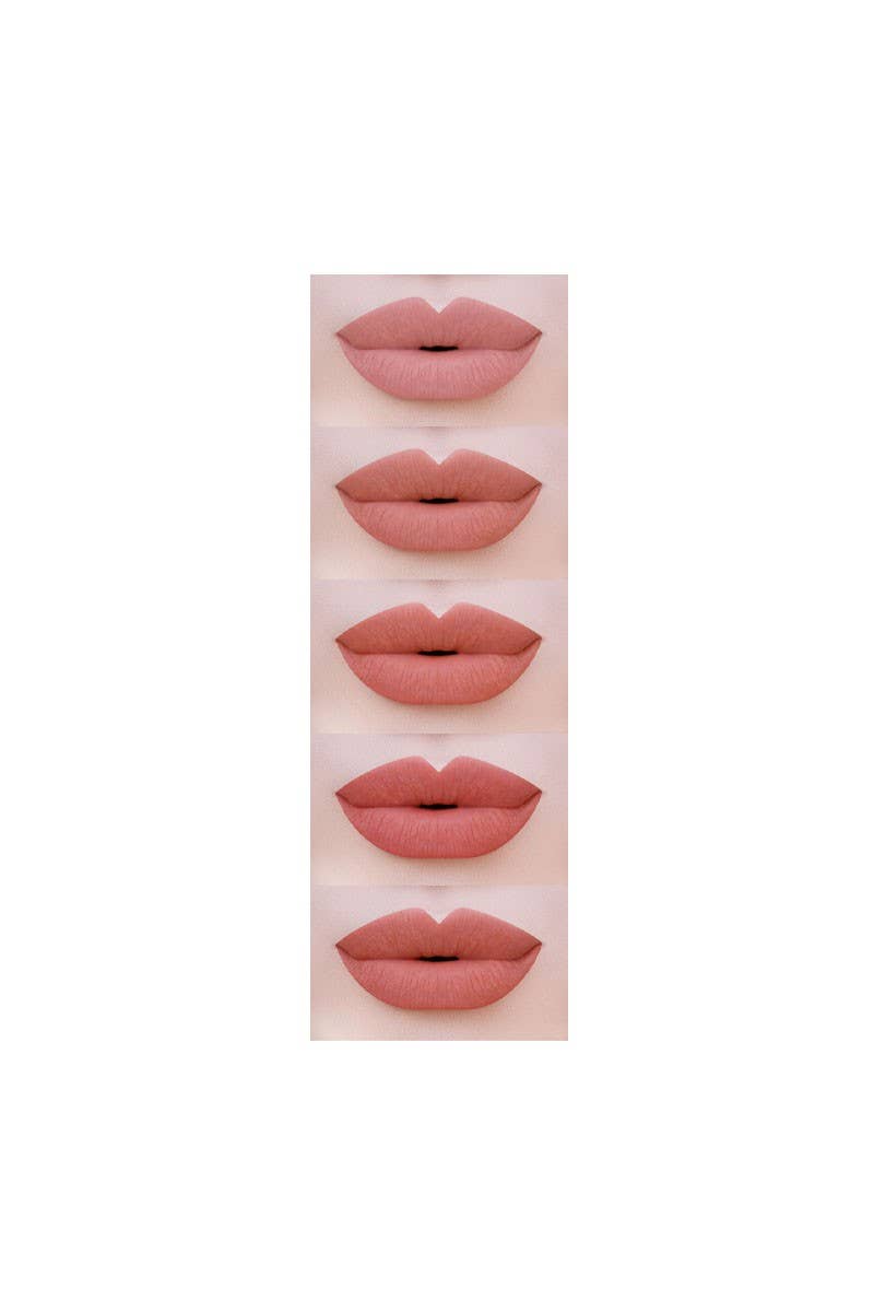 Beauty Creations TJLS1-SET Lot de 6 rouges à lèvres Bare Five Matte