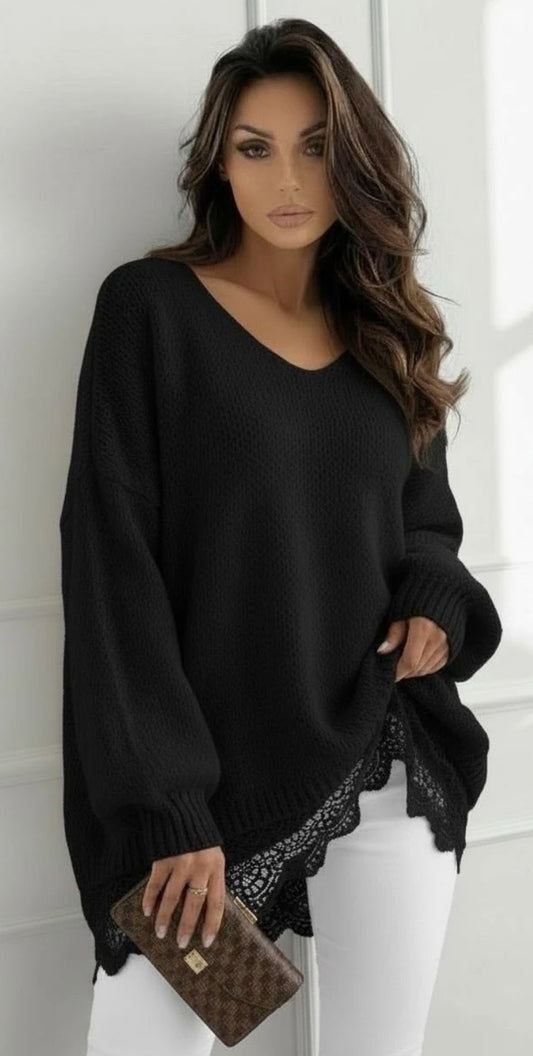 Pull dentelle