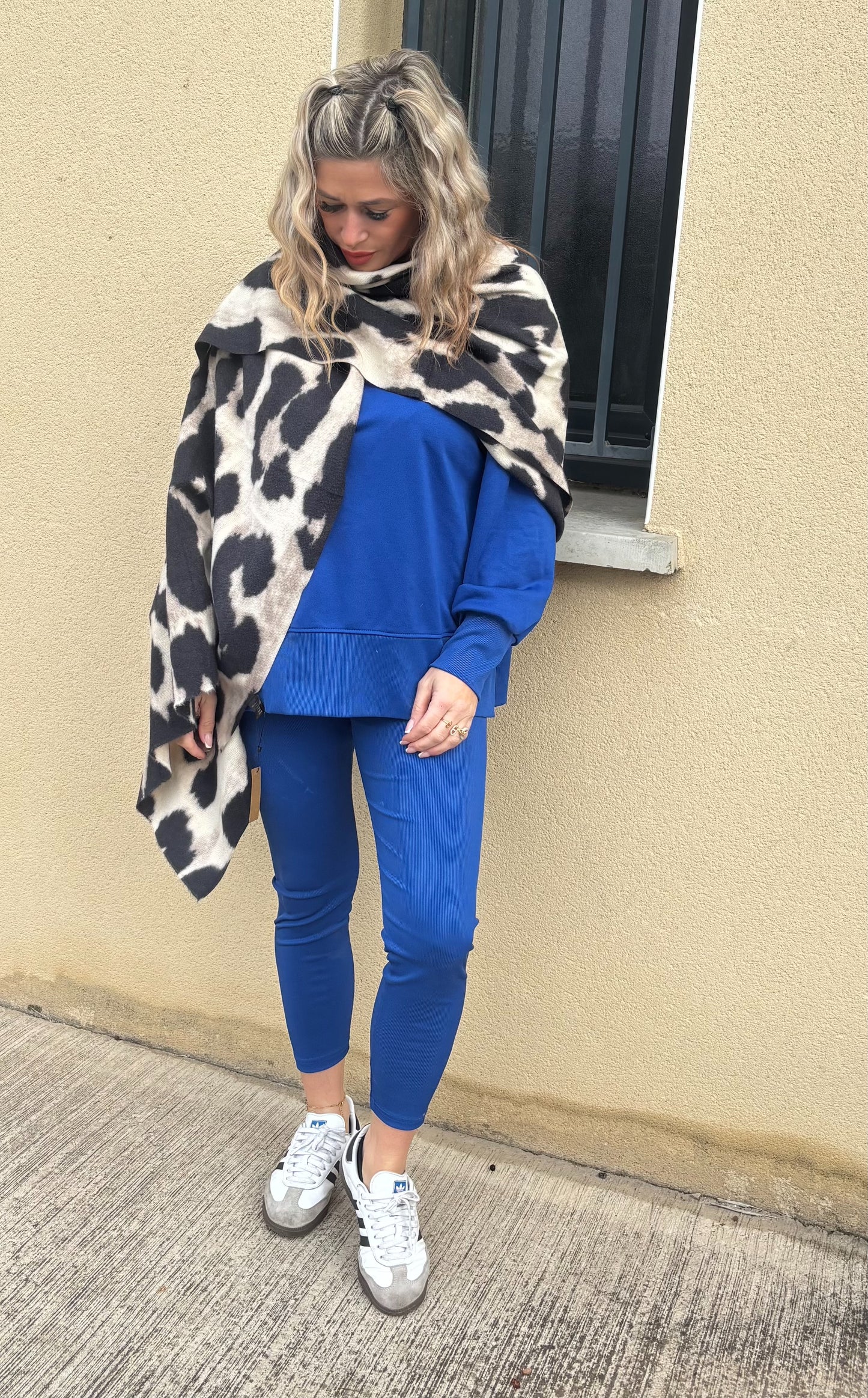 Écharpe Léopard foncé