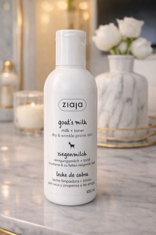 Lait démaquillant au lait de chèvre 🐐