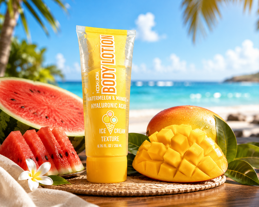 Creme acide Hyaluronique  Lait pour le corps Crème glacée Pastèque & Mangue