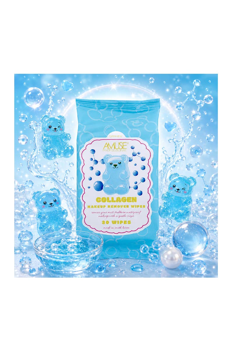 Lingettes démaquillantes hydratantes au collagène