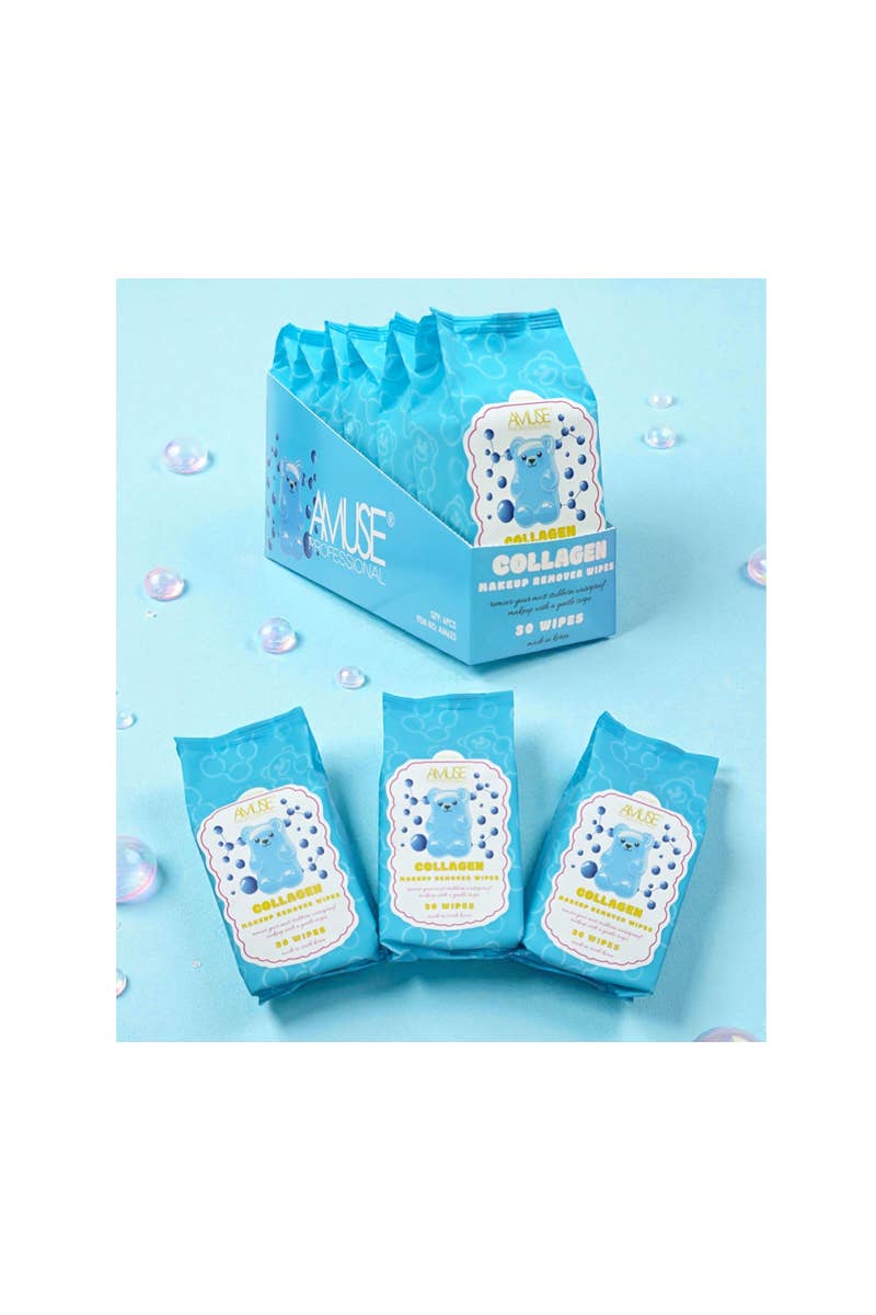 Lingettes démaquillantes au collagène Amuse