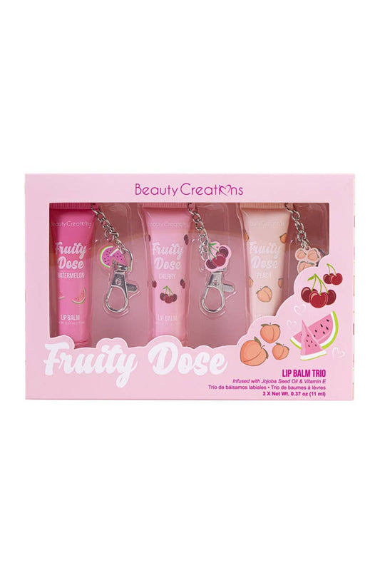 Beauty Creations FDLB-SET Trio de baumes à lèvres Fruity Dose